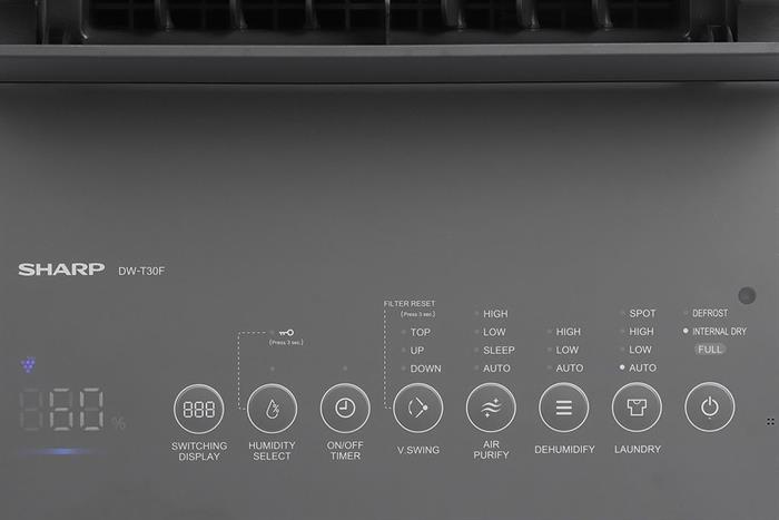 Máy lọc không khí và hút ẩm Sharp DW-T30FV-H